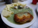 Pie and mash with eels
